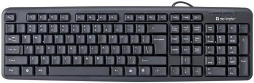 Defender ELEMENT HB-520 USB drôtová klávesnica, čierna