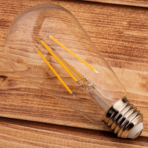 E27 EDISON ST64 LED žiarovka 8W = 60W 4000K Neutrál FILAMENT DEKORATÍVNE RETRO
