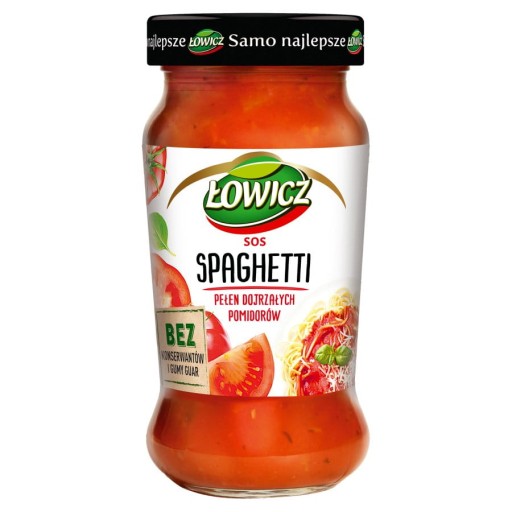 Spaghetti Łowicz Jemná paradajková omáčka v tégliku 350g