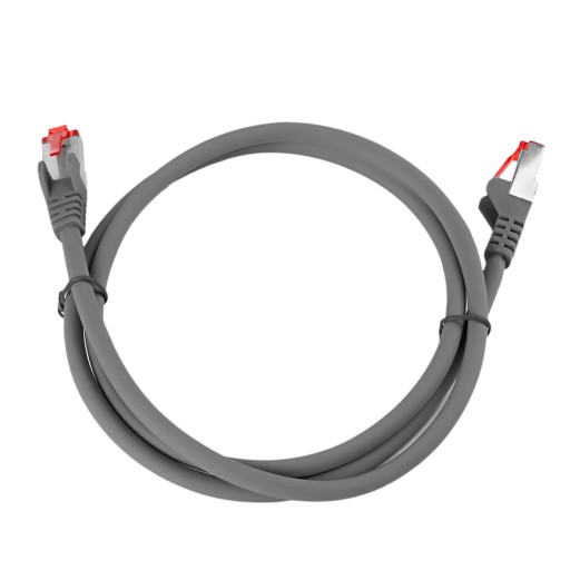 RJ45 LAN kábel CAT 6 S/FTP AWG27 LSZH sivý 3m