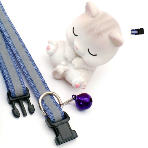 Obojok pre malého psa alebo mačku, REFLEXNÝ, NASTAVITEĽNÝ, dĺžka 19-32cm, zdarma