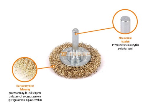 Kotúčová kefa so stopkou FI 6/50 mm