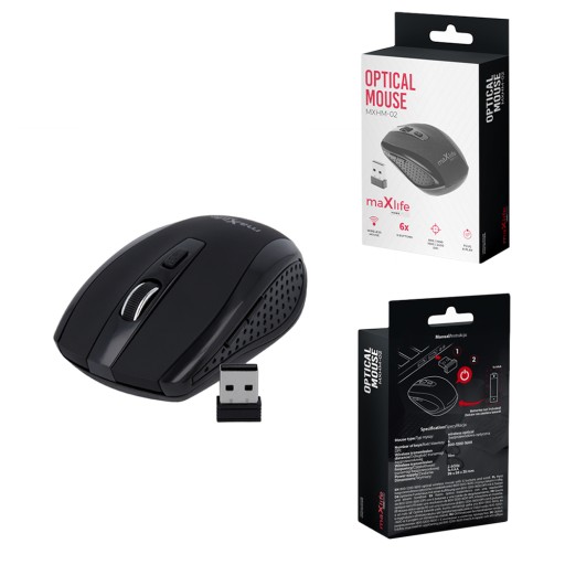 Maxlife Home Office bezdrôtová optická myš MXHM-02 800/1200/1600 DPI