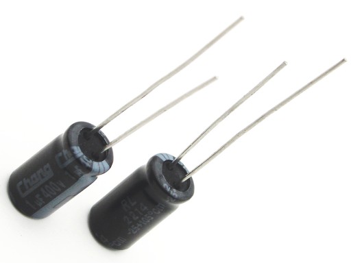 KONDENZÁTOR 1uF / 400V 6x11mm 105*C DLHÁ ŽIVOTNOSŤ - 5 KS