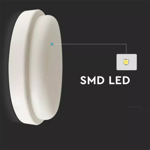V-TAC stropné svietidlo 12W LED Okrúhle 151x38mm IP54 VT-8095 4000K 1160lm