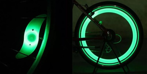 BICYKEL LED KRYT SPACE KOLESÁ NEÓNOVÉ FARBY