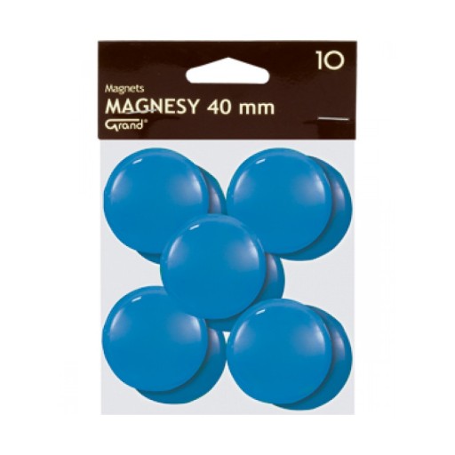 MAGNETY NA DOSKY GRAND 40MM 10KS MODR