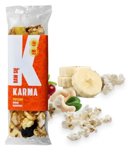 POPCORN FOOD TYČ BANÁNOVÁ KEŠU FIT TYČINA