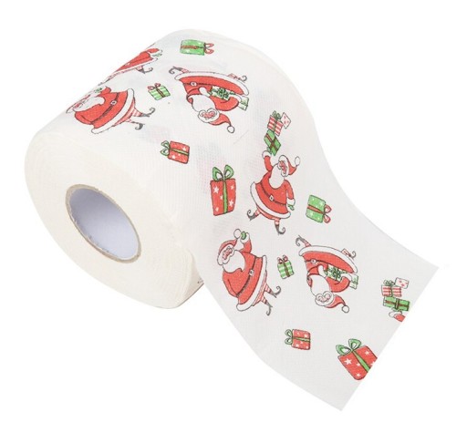 Vianočný toaletný papier pre vianočného Santa Clausa