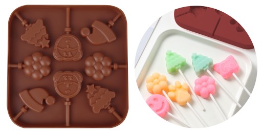 Silikónová forma LOllipops vianočný stromček
