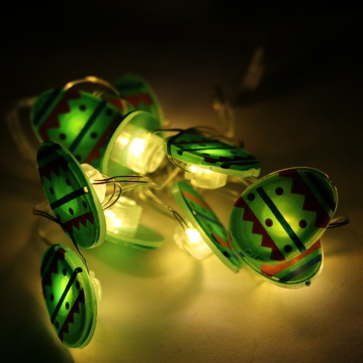 VAJECKOVÉ GARLANDOVÉ LAMPY 10LED VEĽKONOČNÁ ZELENÁ