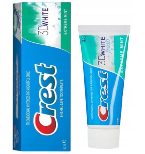 Extreme Mint 3D White Crest bieliaca zubná pasta 50 ml