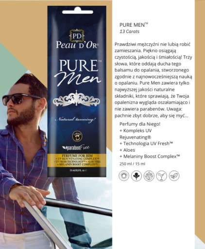 Vrecúško na opaľovací krém Peau d'Or Pure Men