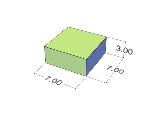 Neodymový tanierový magnet MPŁ 7x7x3 N38