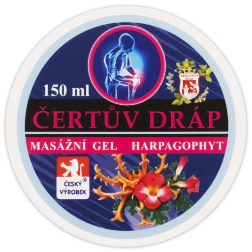 Masážny gél Diablov pazúr Bylinky Kosti Kĺby Putorius 150 ml