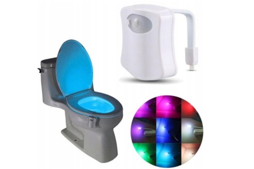 PODSVIETENIE WC, LED LAMPA, SENZOR POHYBU SÚMRAK