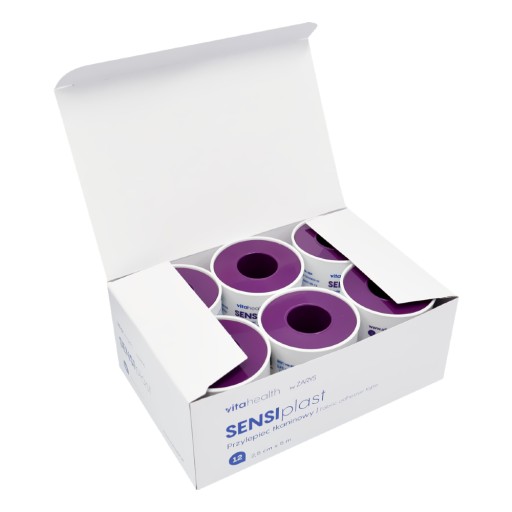 Nalepovacia látková záplata na rolke bez obväzu SENSIplast 2,5cm x 5m