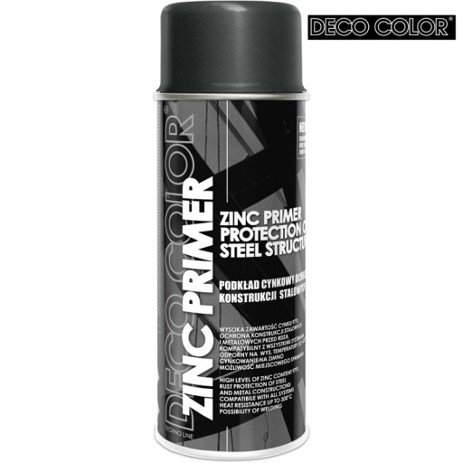 DECO COLOR LAK FARBA SPREJ ZINK PRIMER 97% ZIN