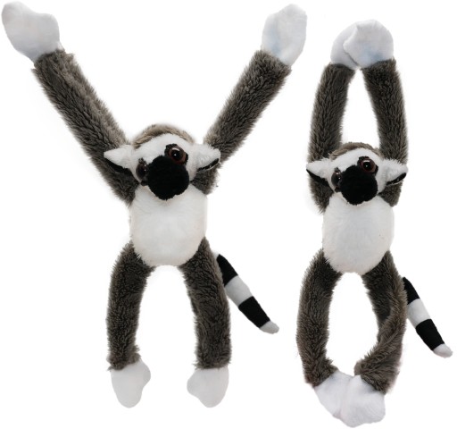 Maskot LEmur MONKEY s MAGNETMI, plyšový magnet na CHLADNIČKU