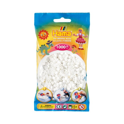Hama 207-01 - Farba BIELA - 1000 guľôčok - KRK