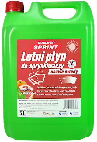 LETNÁ KVAPALINA DO OSTREKOVAČA Summer Sprint GRAPEFRUIT ORANŽOVÁ 5L
