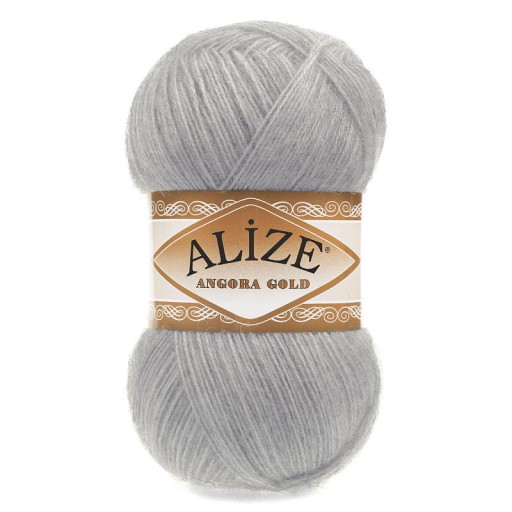 Priadza Alize Angora Gold 21 - svetlošedá