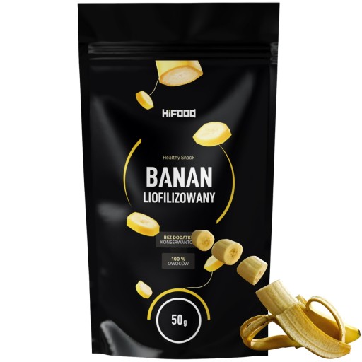 Mrazom sušené plátky banánu 50g HiFOOD Natural