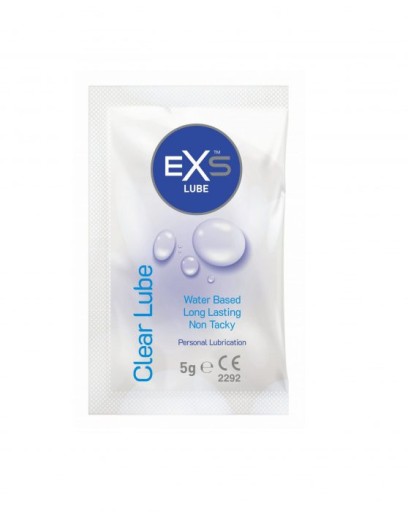 EXS CLEAR INTÍMNY GÉL - LUBRICANT VO VRECKU 5 ML