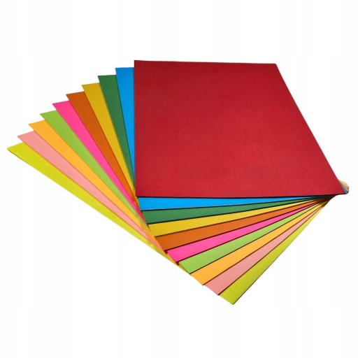 FAREBNÝ KOPÍROVACÍ PAPIER A4 80g INTENZÍVNY MIX - 10 FARIEB - 100 listov.