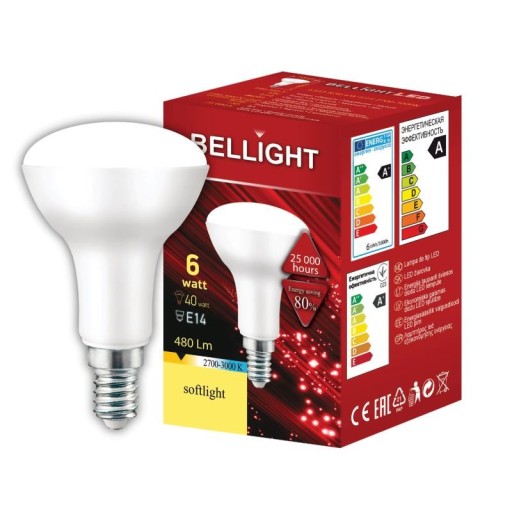 LED žiarovka R50 E14 6W NEUTRÁLNA BIELA 4000K