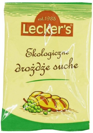 Organické sušené droždie 9g - Lecker's