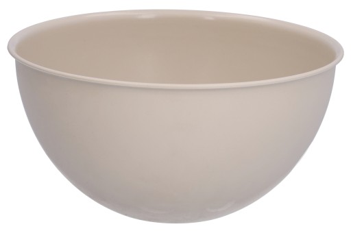 1,5 l plastová misa do kuchyne, šalát, ovocie, gril, béžová, okrúhla, Ø 19 cm