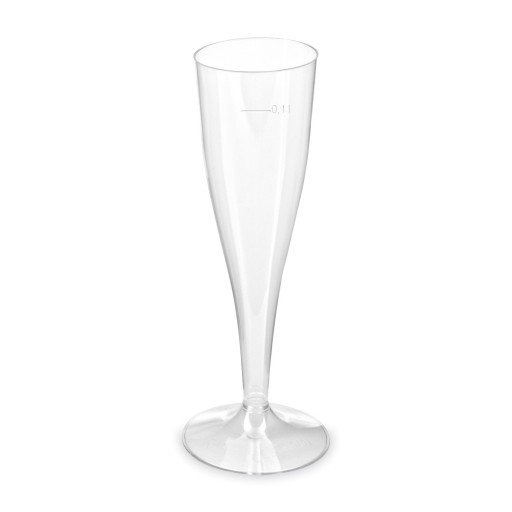 Jednorazové poháre na šampanské 100ml, 6ks