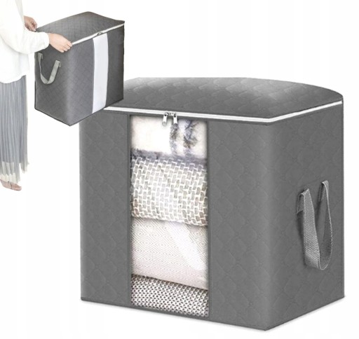 Veľký organizér box na posteľnú bielizeň, oblečenie, tašku, deku, XL, pevný