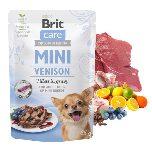 BRIT CARE MINI mokré krmivo pre psov, mix príchutí, 5x85g