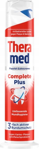 Zubná pasta THERAMED COMPLETE PLUS 100ml červená