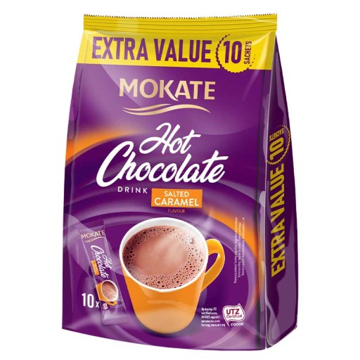 Z NEMECKA Čokoláda so slaným karamelom Mokate 10 vrecúšok