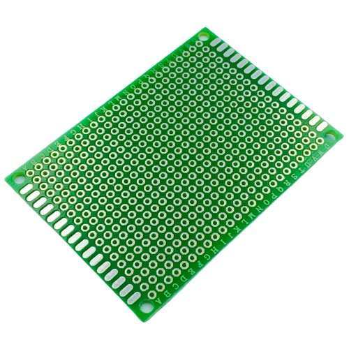 Prototyp DPS 5x7 cm, jednostranný, 432 otvorov, potlač 2,54 mm