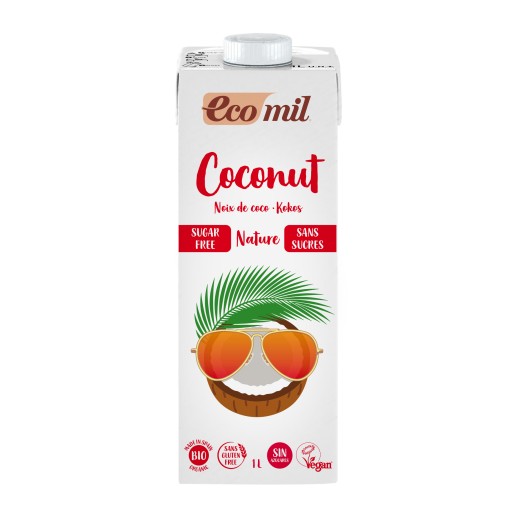 ECOMIL Bio kokosové mlieko bez cukru 1l