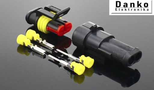5x SUPERSEAL PLUG BUCKET HERMETIC 2 PIN CONNECTOR
