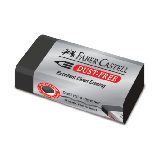 FABER-CASTELL BEZPRACHOVÁ GUMA, ČIERNA