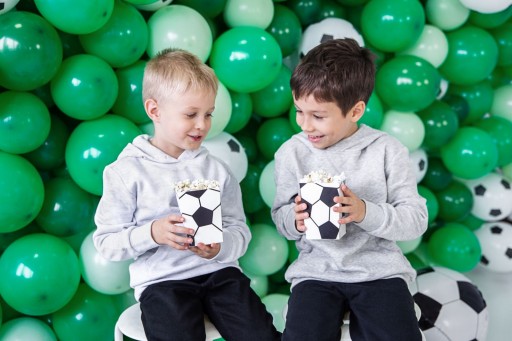 POPCORN BOXES futbalový futbal 6 ks na narodeniny fanúšika