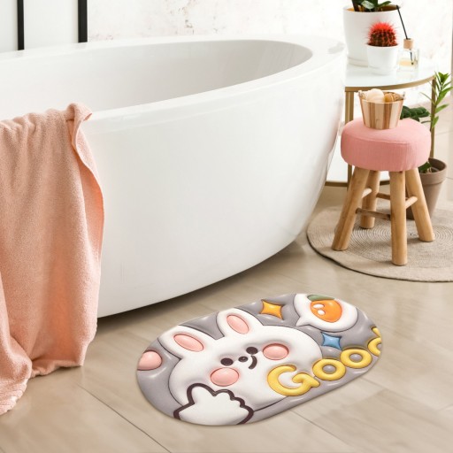 3D protišmykový absorpčný detský koberček do kúpeľne