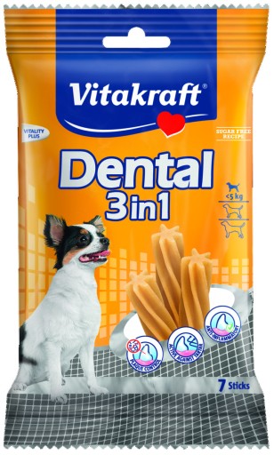 Zubné pasty Vitakraft Dental 3v1 70 g
