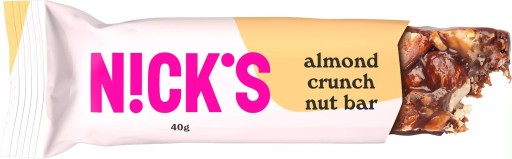Mandľová tyčinka Chrumkavá tyčinka BEZ CUKRU NICKS Mandľová chrumkavá VEGE VEGAN