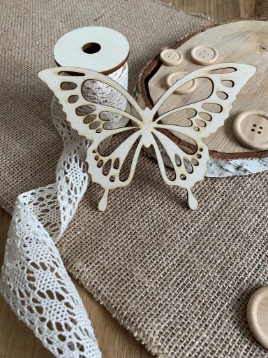 Motýlie krídla macrame decoupage 13 cm š.1