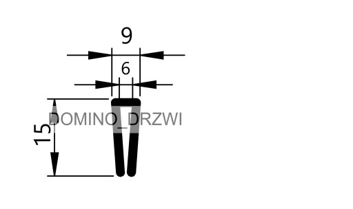Univerzálne tesnenie S-1087 hrana 6 mm, HRANA