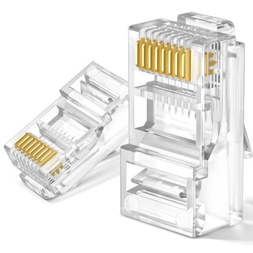 KONCOVÁ ZÁSTRČKA KÁBLA KONCOVÁ ZÁSTRČKA RJ45 INTERNETOVÁ SIEŤ CAT5E 6U