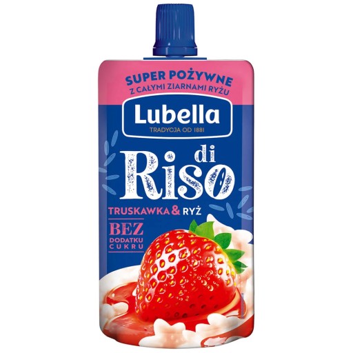LUBELLA Di Riso Jahodová ryža bez cukru 100g