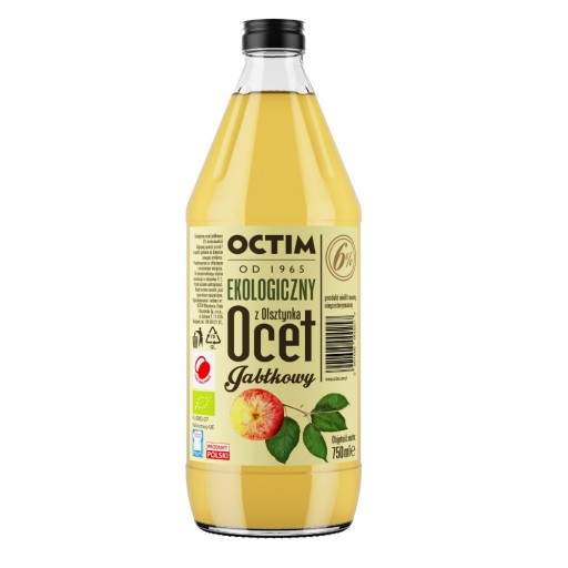JABLČNÝ OCOT 6% NEFILTROVANÝ BIO 750 ml OCTIM